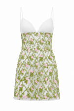 Bridget Beaded Mini Dress - Green (Final Sale) Bridget Beaded Mini Dress - Green (Final Sale)