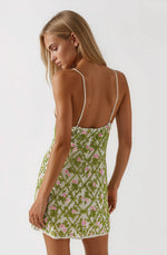 Bridget Beaded Mini Dress - Green Bridget Beaded Mini Dress - Green