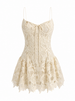 Coco Lace Sleeveless Mini Dress - Cream (Final Sale) Coco Lace Sleeveless Mini Dress - Cream (Final Sale)