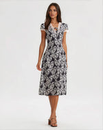 Cross Your Heart Midi Dress - Black Cross Your Heart Midi Dress - Black