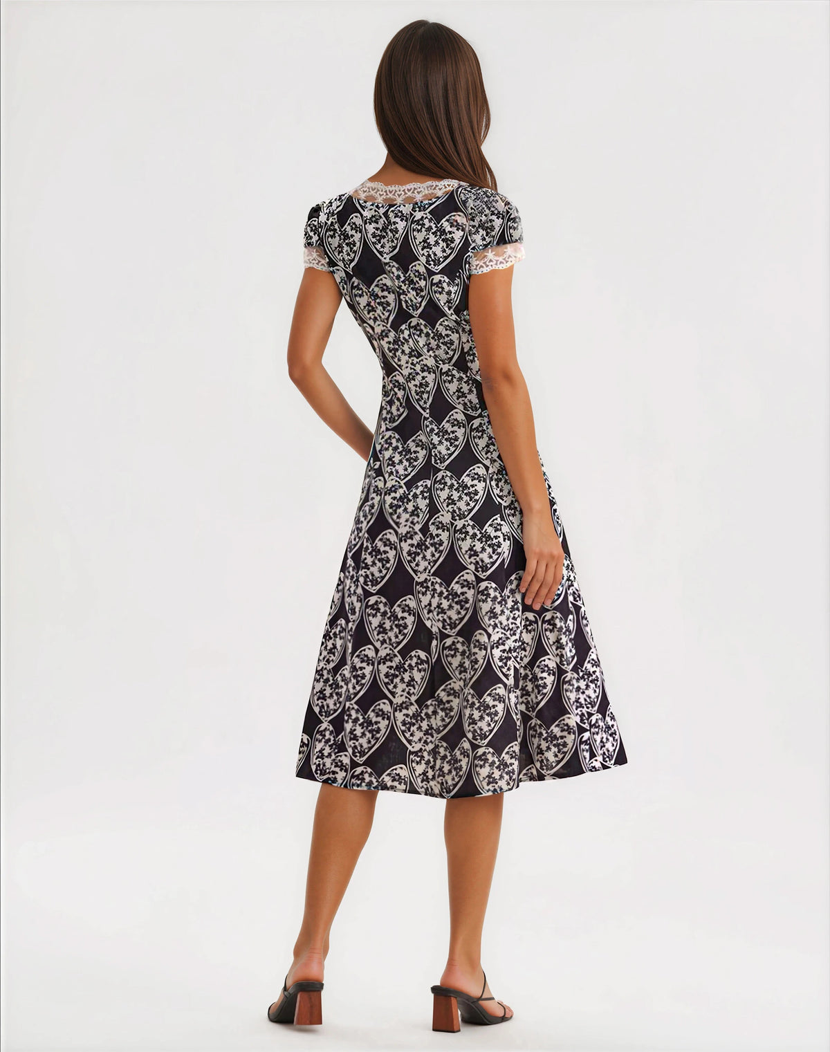 Cross Your Heart Midi Dress - Black Cross Your Heart Midi Dress - Black