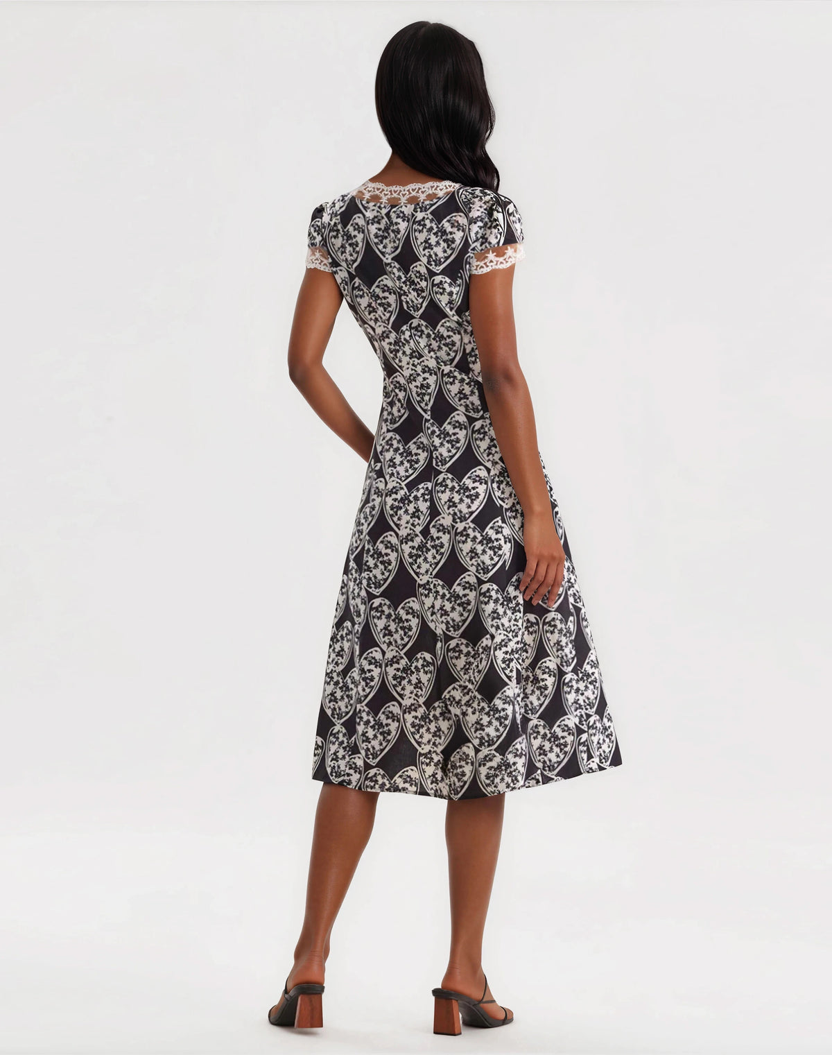 Cross Your Heart Midi Dress - Black Cross Your Heart Midi Dress - Black