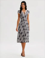Cross Your Heart Midi Dress - Black Cross Your Heart Midi Dress - Black