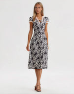 Cross Your Heart Midi Dress - Black Cross Your Heart Midi Dress - Black
