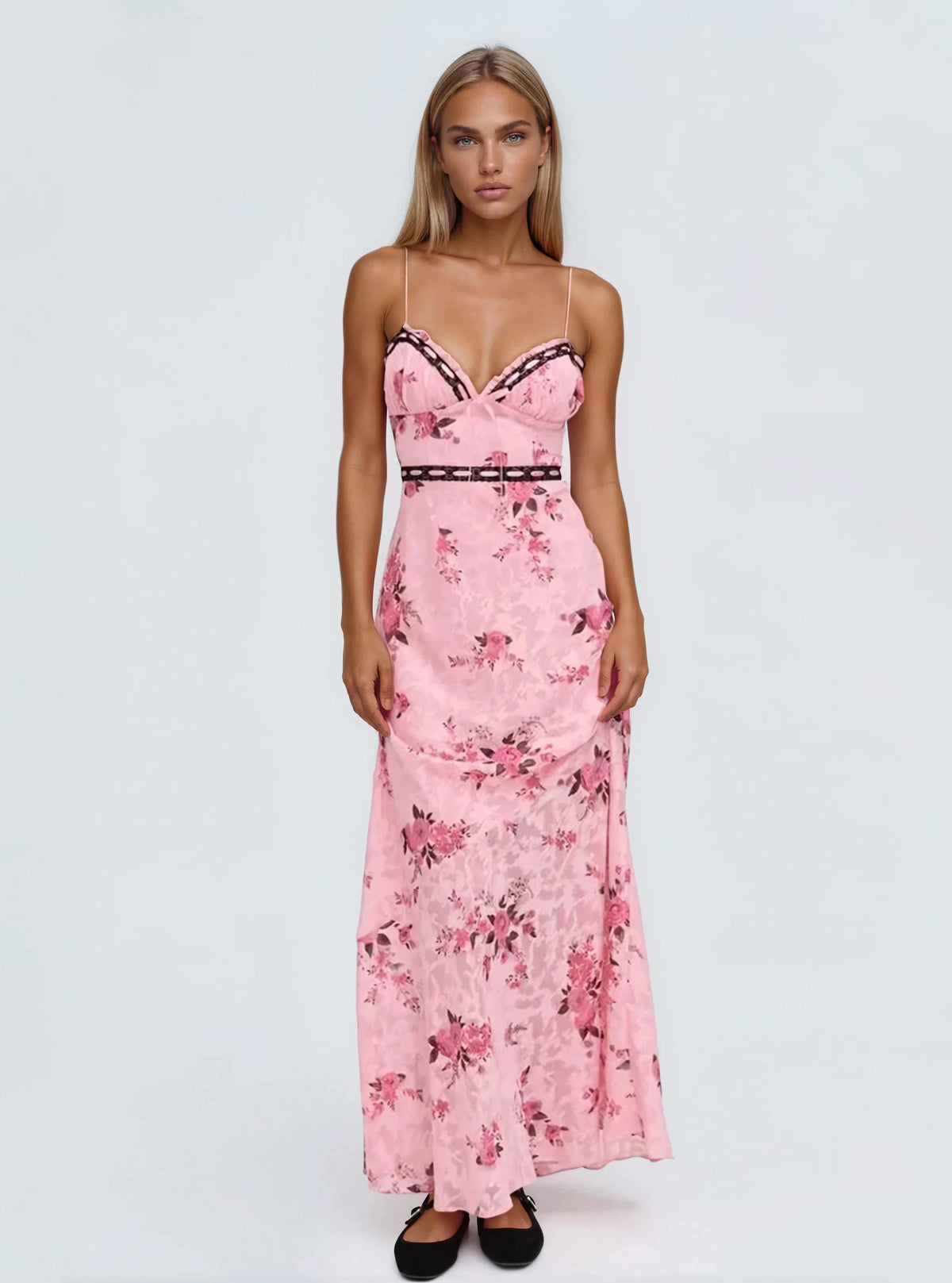 Guinevere Maxi Dress - Pink Guinevere Maxi Dress - Pink