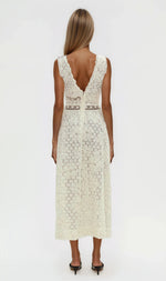 Snowflake Daisy Midi Dress - Cream Snowflake Daisy Midi Dress - Cream