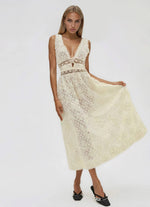 Snowflake Daisy Midi Dress - Cream Snowflake Daisy Midi Dress - Cream