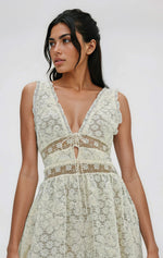 Snowflake Daisy Midi Dress - Cream Snowflake Daisy Midi Dress - Cream