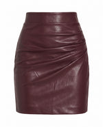 Mila Vegan Leather Skirt - Malbec (Final Sale) Mila Vegan Leather Skirt - Malbec (Final Sale)