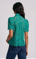 Mina Lace Shirt - Topaz (Final Sale) Mina Lace Shirt - Topaz (Final Sale)
