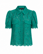 Mina Lace Shirt - Topaz (Final Sale) Mina Lace Shirt - Topaz (Final Sale)