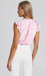 Sia Floral Blouse - Floral Bloom Pink White Sia Floral Blouse - Floral Bloom Pink White