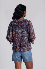 Shilo Top - Navy Rainbow Butterfly (Final Sale) Shilo Top - Navy Rainbow Butterfly (Final Sale)