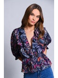 Shilo Top - Navy Rainbow Butterfly (Final Sale) Shilo Top - Navy Rainbow Butterfly (Final Sale)