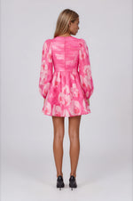L'atiste - Unleash Feminine Charm Mini Dress - Magenta Floral (Final Sale) L'atiste - Unleash Feminine Charm Mini Dress - Magenta Floral (Final Sale)