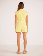 Ayla Scalloped Playsuit - Pineapple (Final Sale) Ayla Scalloped Playsuit - Pineapple (Final Sale)