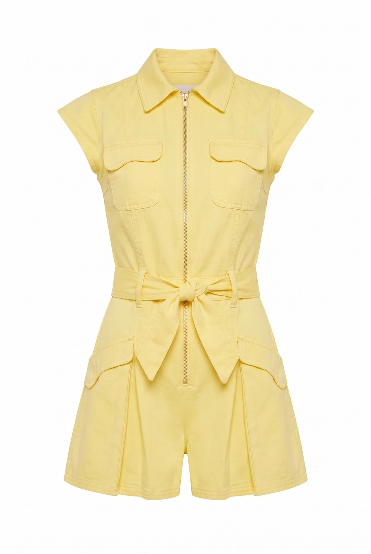 Ayla Scalloped Playsuit - Pineapple (Final Sale) Ayla Scalloped Playsuit - Pineapple (Final Sale)