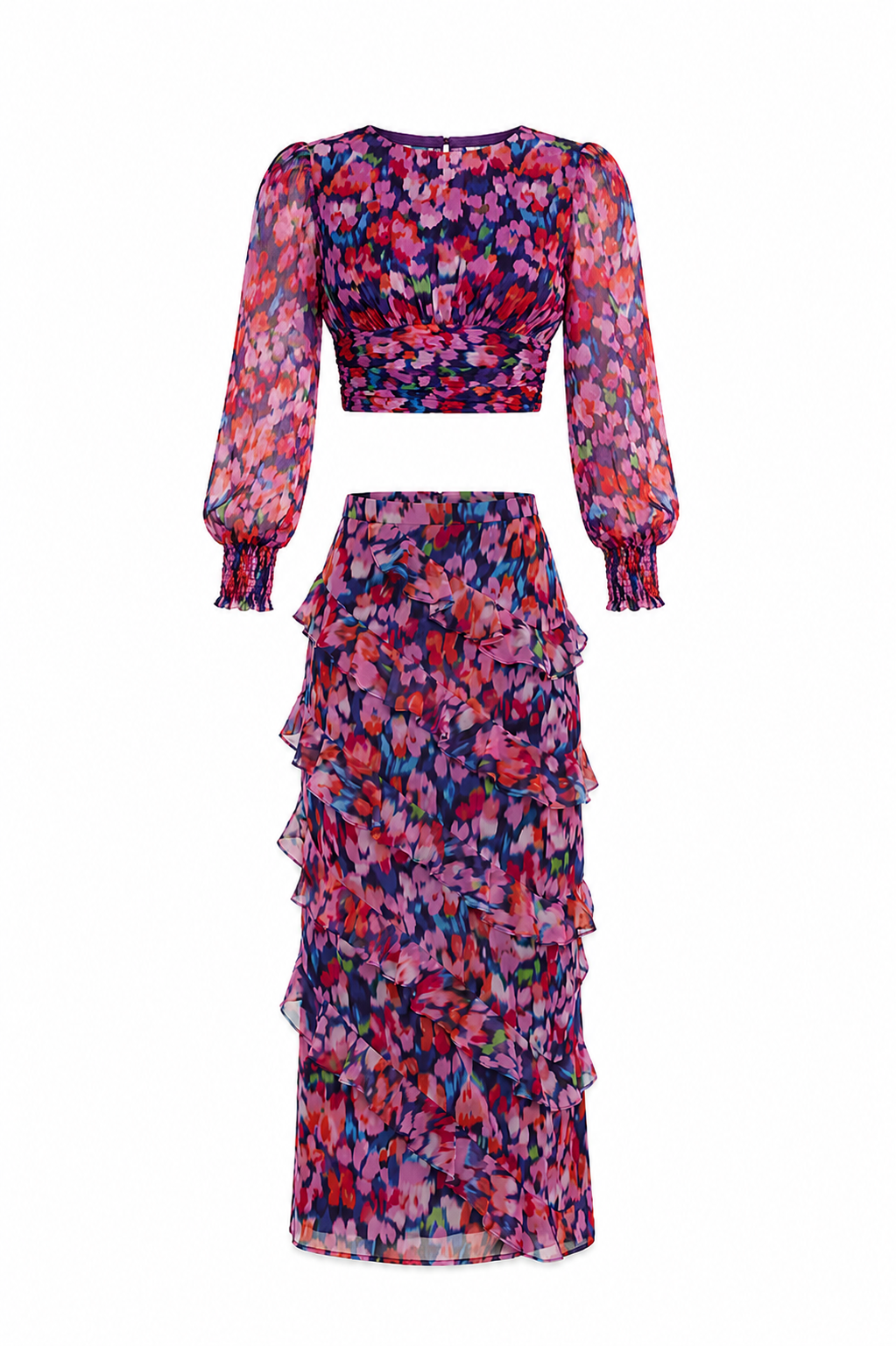 Calista Matching Set - Blurred Floral (Final Sale) Calista Matching Set - Blurred Floral (Final Sale)
