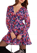 Calista Mini Dress - Blurred Floral (Final Sale) Calista Mini Dress - Blurred Floral (Final Sale)