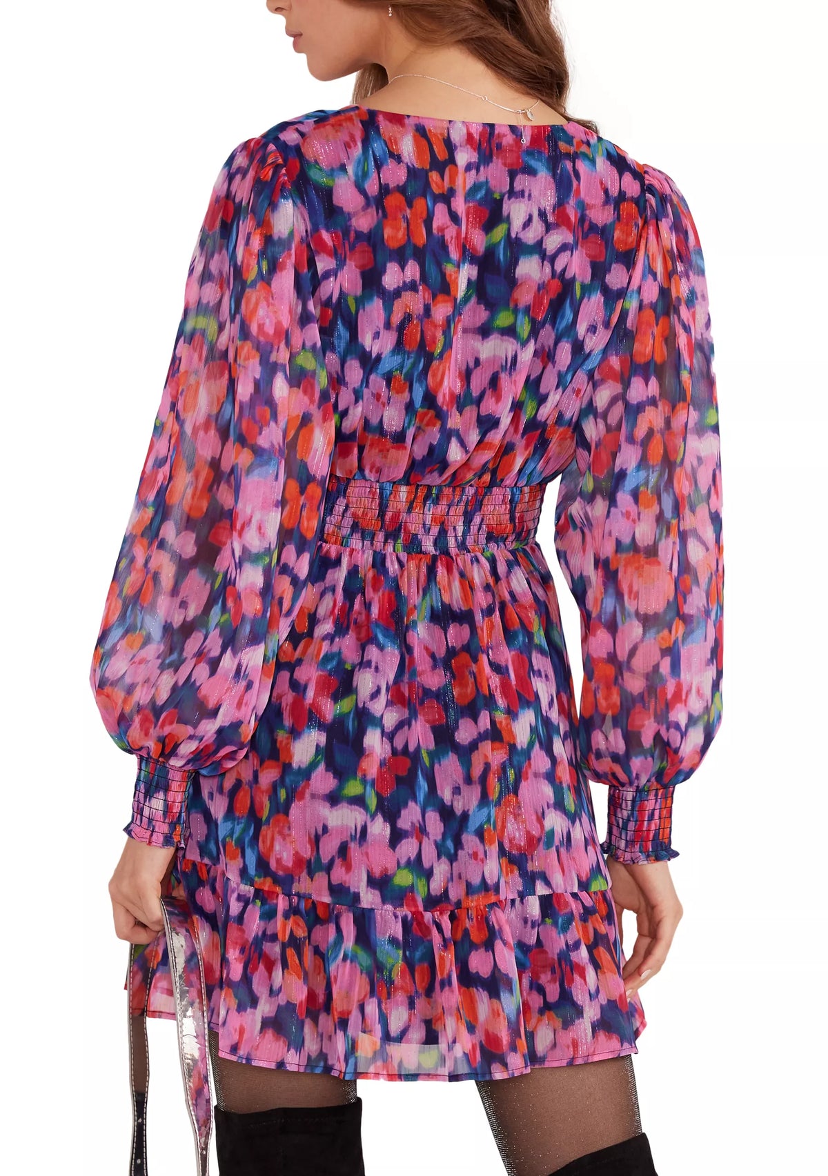 Calista Mini Dress - Blurred Floral (Final Sale) Calista Mini Dress - Blurred Floral (Final Sale)
