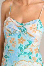 Evelyn Strappy Maxi Dress - Mint/Floral (Final Sale) Evelyn Strappy Maxi Dress - Mint/Floral (Final Sale)