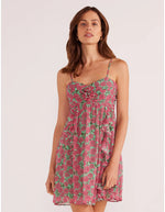 Grace Babydoll Mini Dress - Carnation Ditzy (Final Sale) Grace Babydoll Mini Dress - Carnation Ditzy (Final Sale)