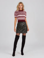 Ivy Tinsel Fluffy Knit Tee - Pink Stripe (Final Sale) Ivy Tinsel Fluffy Knit Tee - Pink Stripe (Final Sale)
