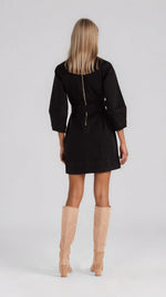 Jocelyn Denim Mini Dress - Washed Black (Final Sale) Jocelyn Denim Mini Dress - Washed Black (Final Sale)