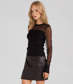 Kenzie Knit Top - Black (Final Sale) Kenzie Knit Top - Black (Final Sale)