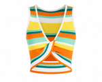 Kosa Reversible Knit Tank - Tropical Stripe (Final Sale) Kosa Reversible Knit Tank - Tropical Stripe (Final Sale)