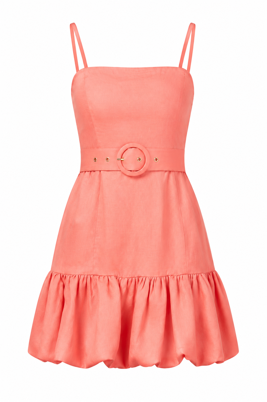 Lila Puff Linen Mini Dress - Pink (Final Sale) Lila Puff Linen Mini Dress - Pink (Final Sale)