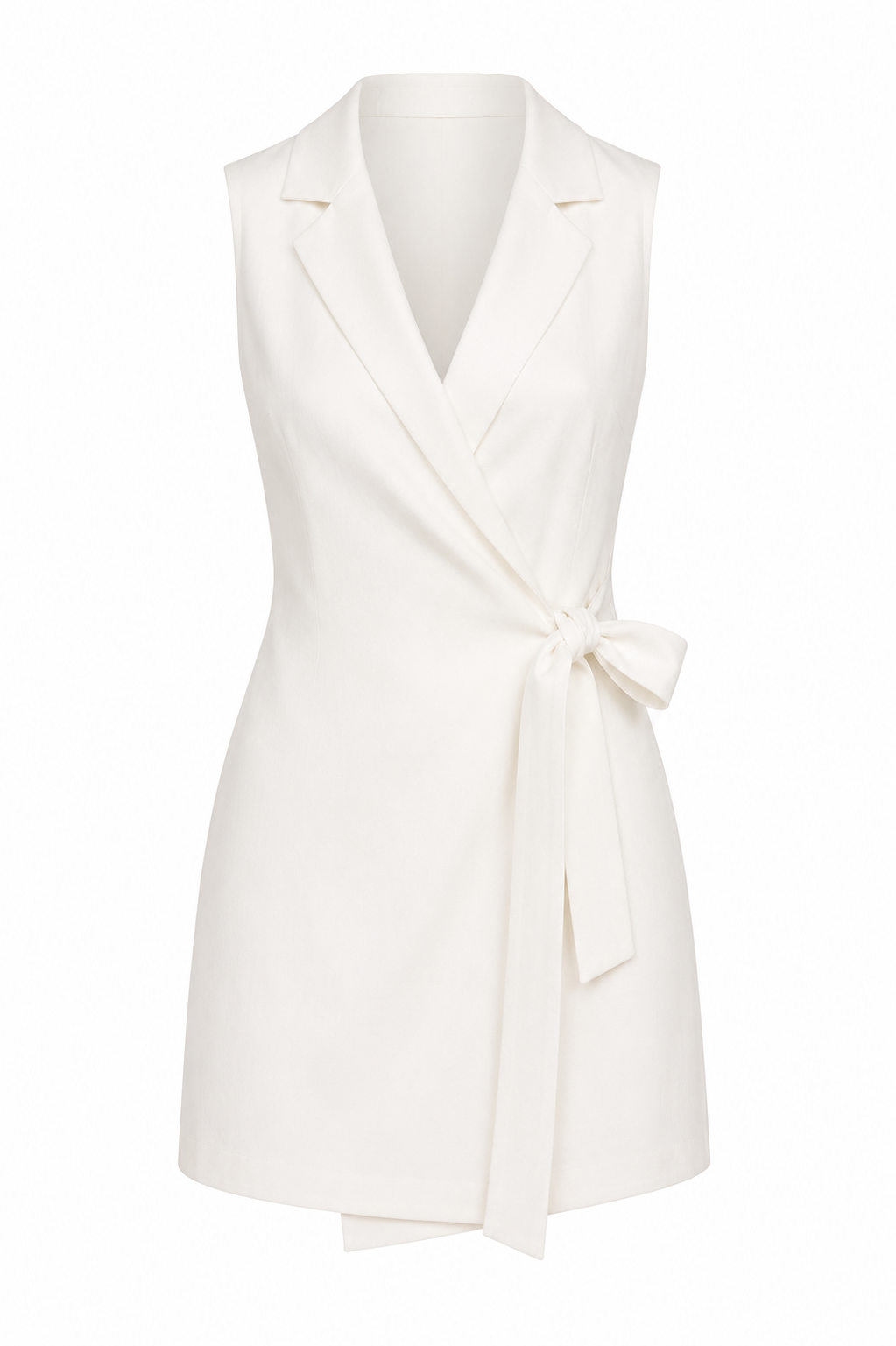 Lucia Linen Wrap Playsuit - White (Final Sale) Lucia Linen Wrap Playsuit - White (Final Sale)