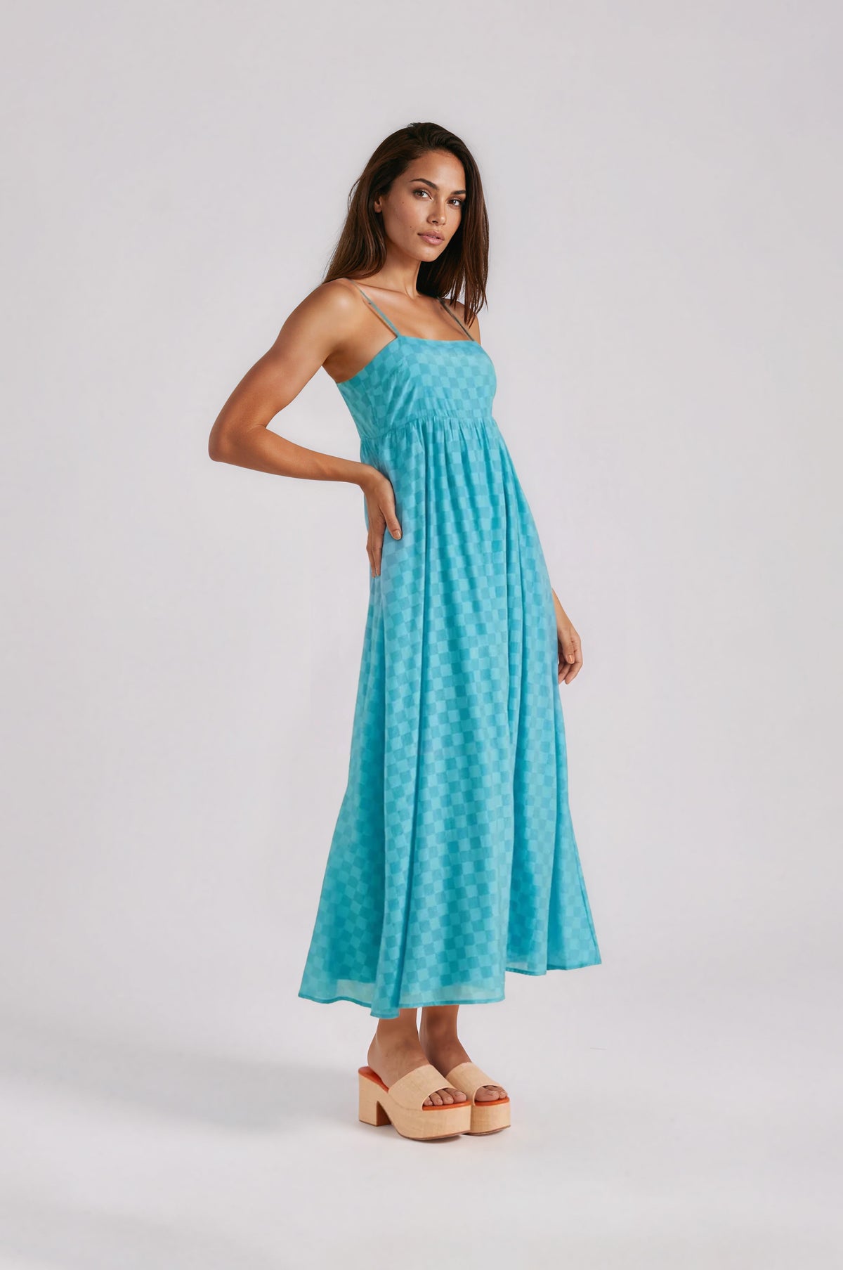 Lucille Strappy Maxi Dress - Teal (Final Sale) Lucille Strappy Maxi Dress - Teal (Final Sale)