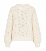Luna Zig-Zag Knit Jumper - Ivory (Final Sale) Luna Zig-Zag Knit Jumper - Ivory (Final Sale)
