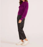 Millie Fluffy Knit Jumper - Plum (Final Sale) Millie Fluffy Knit Jumper - Plum (Final Sale)