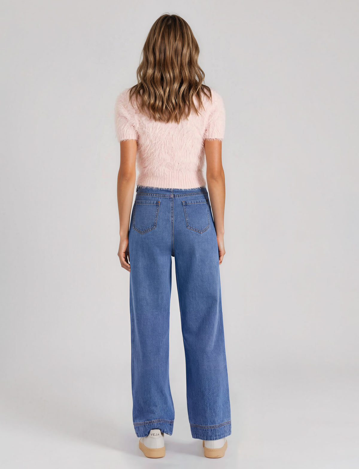 Millie Fluffy Knit Tee - Blush Pink (Final Sale) Millie Fluffy Knit Tee - Blush Pink (Final Sale)