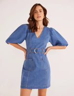 Peyton Denim Mini Dress - Denim Blue (Final Sale) Peyton Denim Mini Dress - Denim Blue (Final Sale)