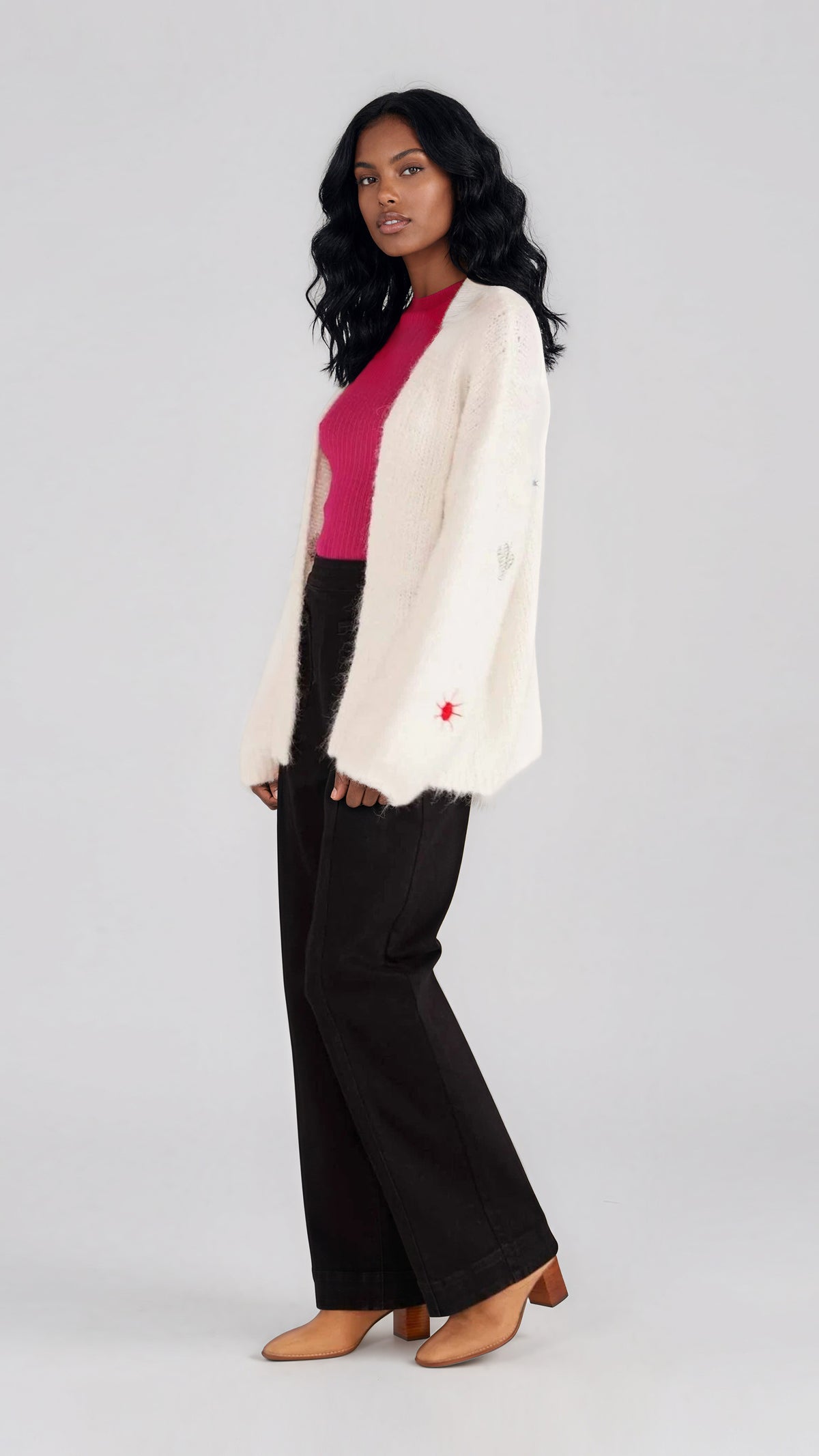 Rosalie Motif Knit Jumper - Ivory (Final Sale) Rosalie Motif Knit Jumper - Ivory (Final Sale)