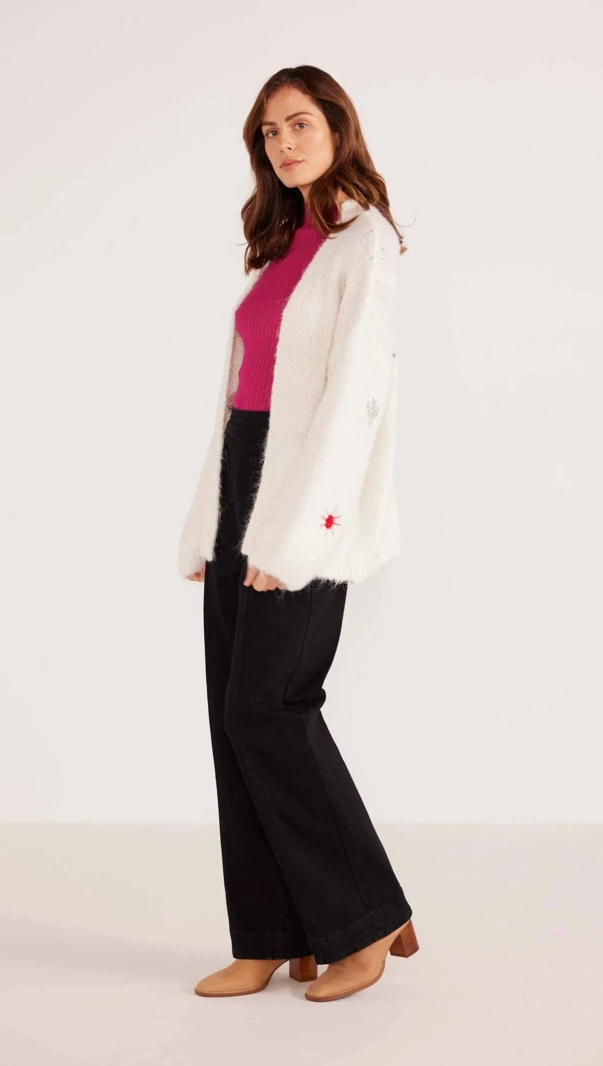 Rosalie Motif Knit Jumper - Ivory (Final Sale) Rosalie Motif Knit Jumper - Ivory (Final Sale)