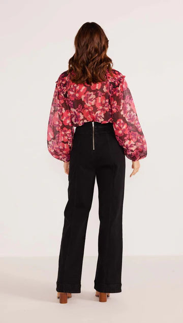 Savannah Long Sleeve Blouse - Painterly Blooms (Final Sale) Savannah Long Sleeve Blouse - Painterly Blooms (Final Sale)
