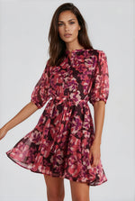 Savannah Mini Dress - Painterly Blooms (Final Sale) Savannah Mini Dress - Painterly Blooms (Final Sale)