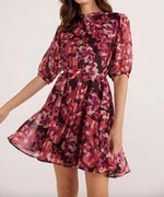 Savannah Mini Dress - Painterly Blooms (Final Sale) Savannah Mini Dress - Painterly Blooms (Final Sale)