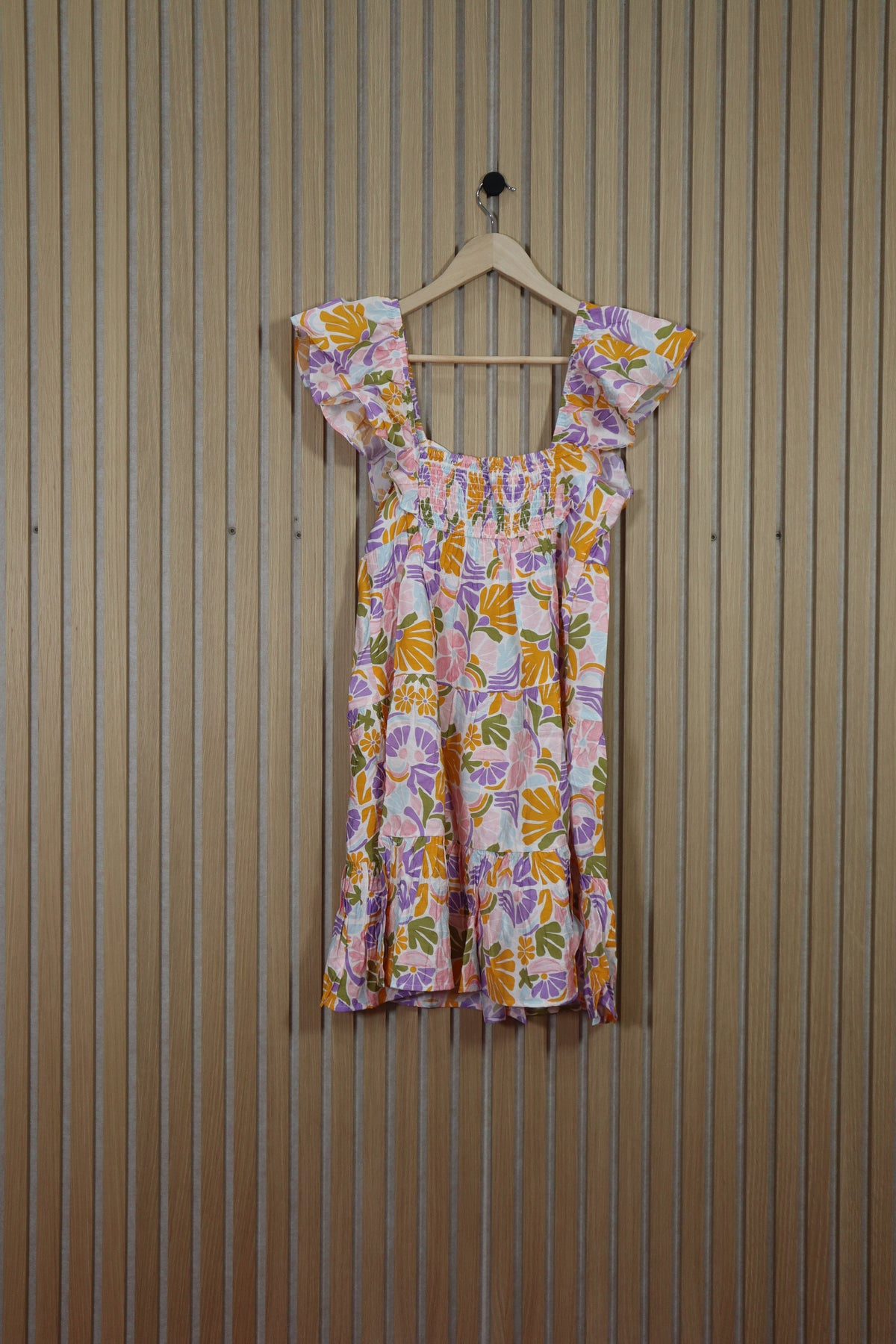 Soleil Tiered Mini Dress - Retro Floral (Final Sale) Soleil Tiered Mini Dress - Retro Floral (Final Sale)