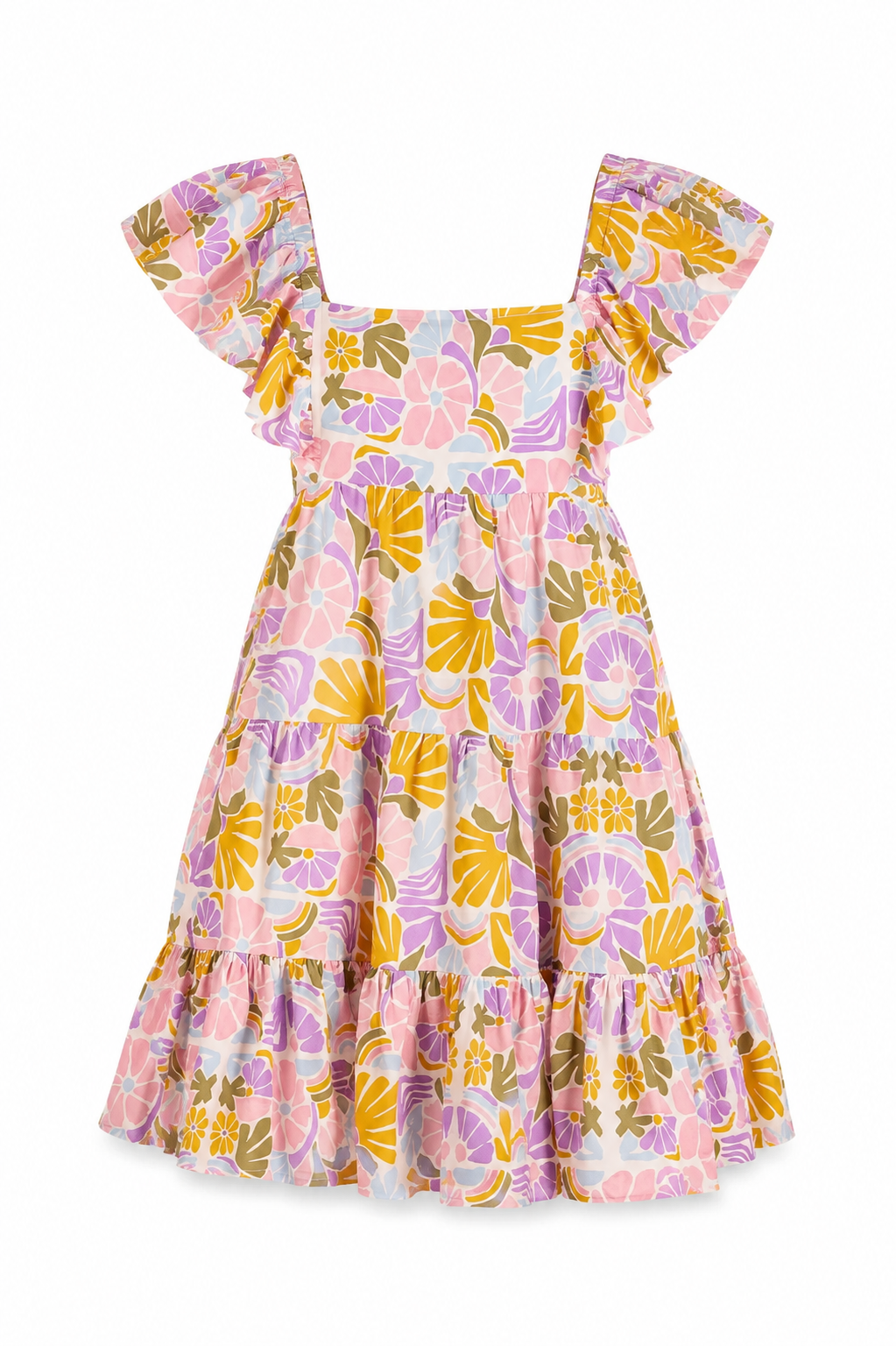 Soleil Tiered Mini Dress - Retro Floral (Final Sale) Soleil Tiered Mini Dress - Retro Floral (Final Sale)