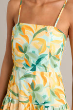 Solstice Tiered Midi Dress - Tropical (Final Sale) Solstice Tiered Midi Dress - Tropical (Final Sale)