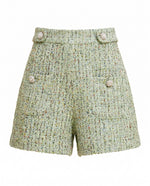 Crystal Tweed Short – Green (Final Sale) Crystal Tweed Short – Green (Final Sale)