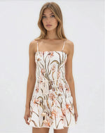 Botanic Retro Mini Dress – Off White Botanic Retro Mini Dress – Off White