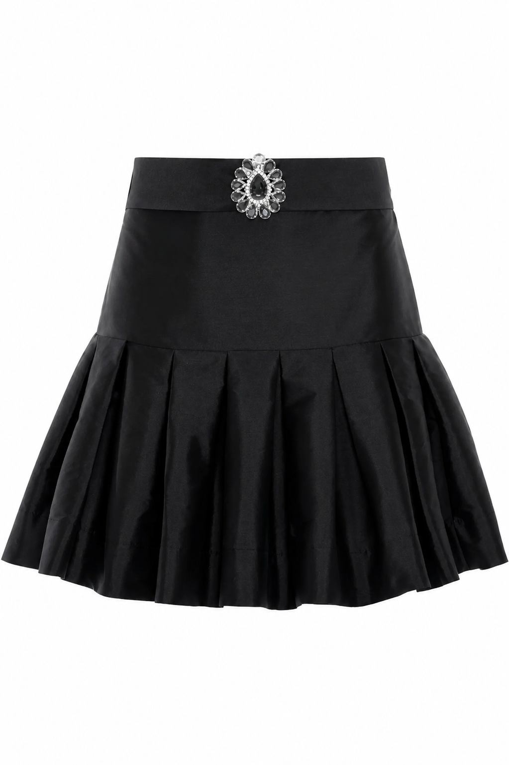 Taffeta Bloom Top & Mini Skirt Set - Off White & Black (Final Sale) Taffeta Bloom Top & Mini Skirt Set - Off White & Black (Final Sale)