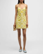 Addie Sleeveless Mini Dress – Bright Lemon Positano (Final Sale) Addie Sleeveless Mini Dress – Bright Lemon Positano (Final Sale)