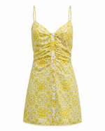 Addie Sleeveless Mini Dress – Bright Lemon Positano (Final Sale) Addie Sleeveless Mini Dress – Bright Lemon Positano (Final Sale)